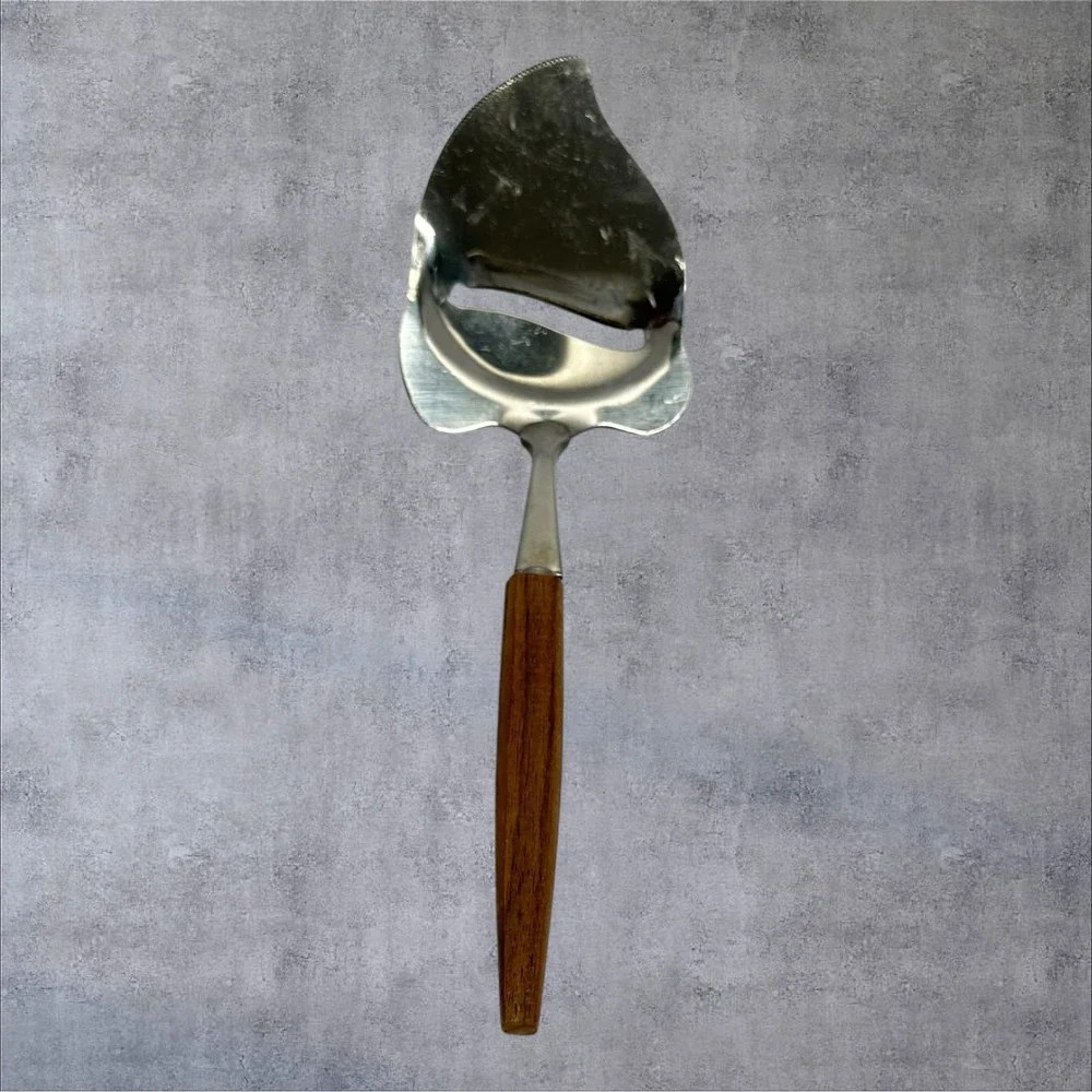 Vintage Retro MCM Cheese Slicer Wood Look Stainless Japan‎ MCM